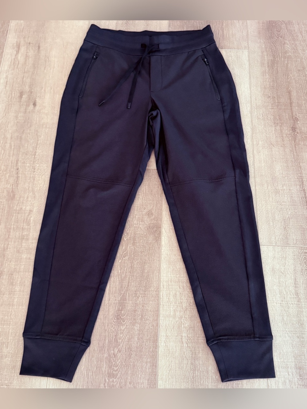Athleta Women Size 4P Trekkie North Jogger Pants Black Zip Pockets 28x27.5 Nylon